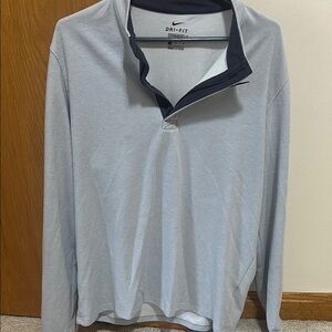 Nike Gray and Black Long Sleeve Tee